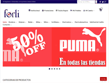 Tablet Screenshot of forli.com.py