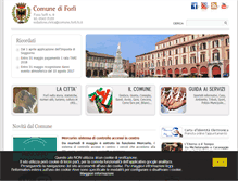 Tablet Screenshot of comune.forli.fc.it